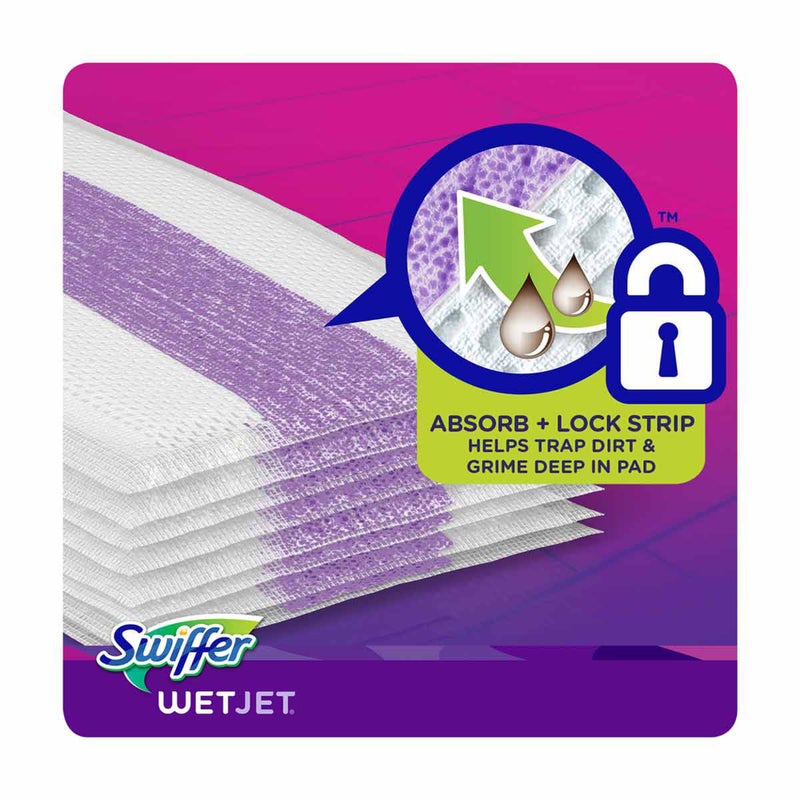 فوطة إعادة تعبئة ممسحة ويت جيت للأسطح المتعددة 15 قطعة أبيض وأرجواني 11.3 × 5.4 بوصة 7969199 - Image 5